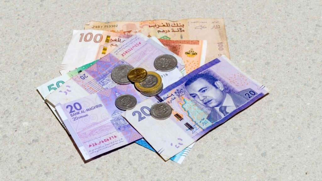 Billets de dirhams marocains, monnaie officielle du Maroc